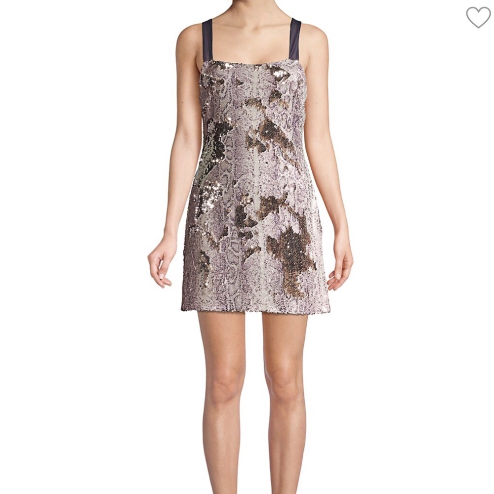 New Ramy Brook python print sequin mini dress 4
